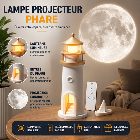 Lampe Projecteur de Lune – Design Phare